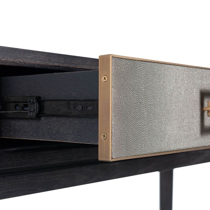 Richmond Bloomingville Faux Shagreen 3 Drawer Console Table-Belmont Interiors
