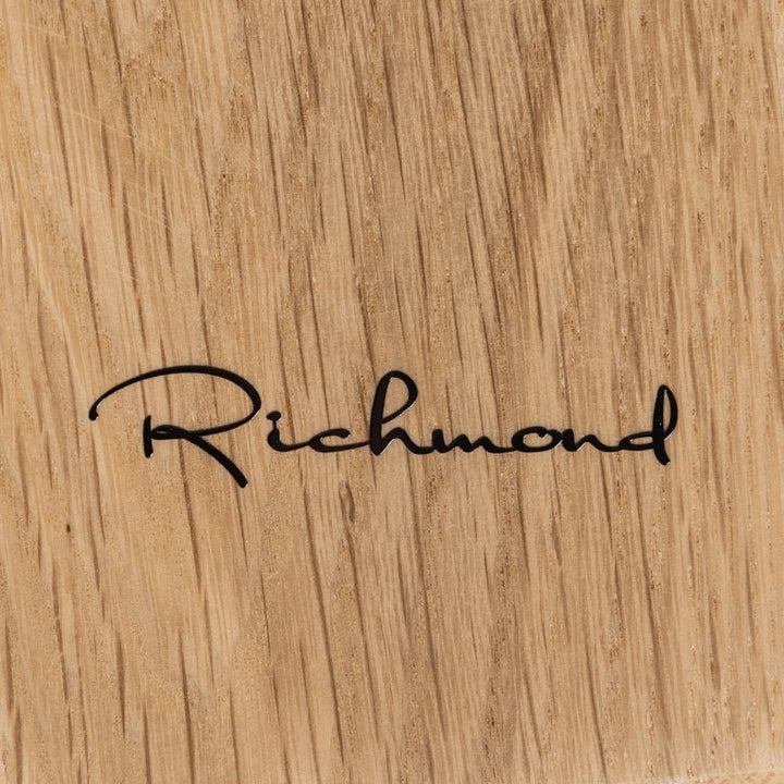 Richmond Interiors Riva Carved Natural Oak Wood Abstract Coffee Table