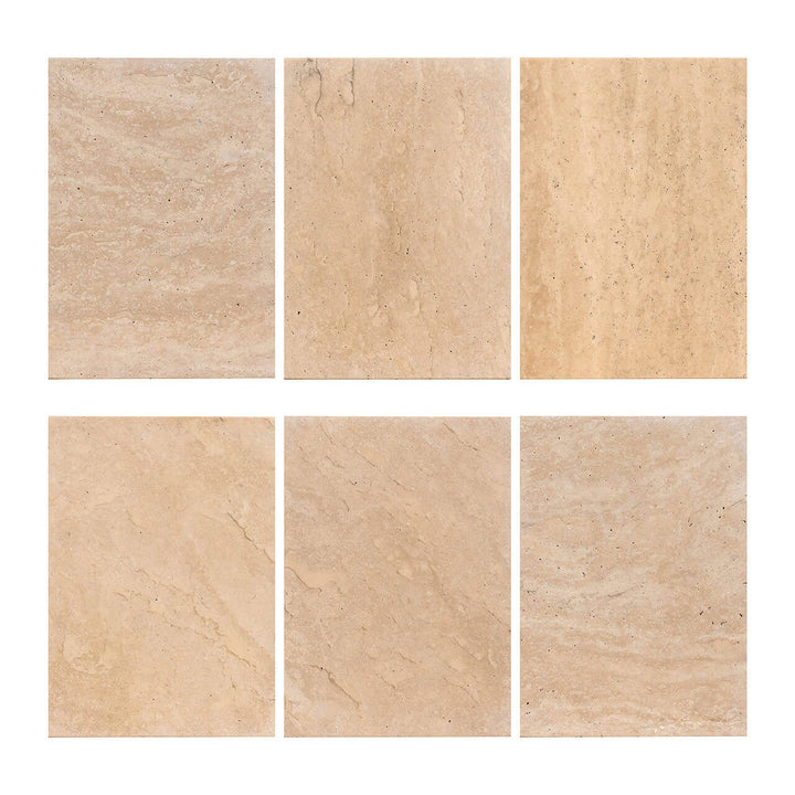 Richmond Interiors Biltmore Italian Beige Travertine Round Coffee Table