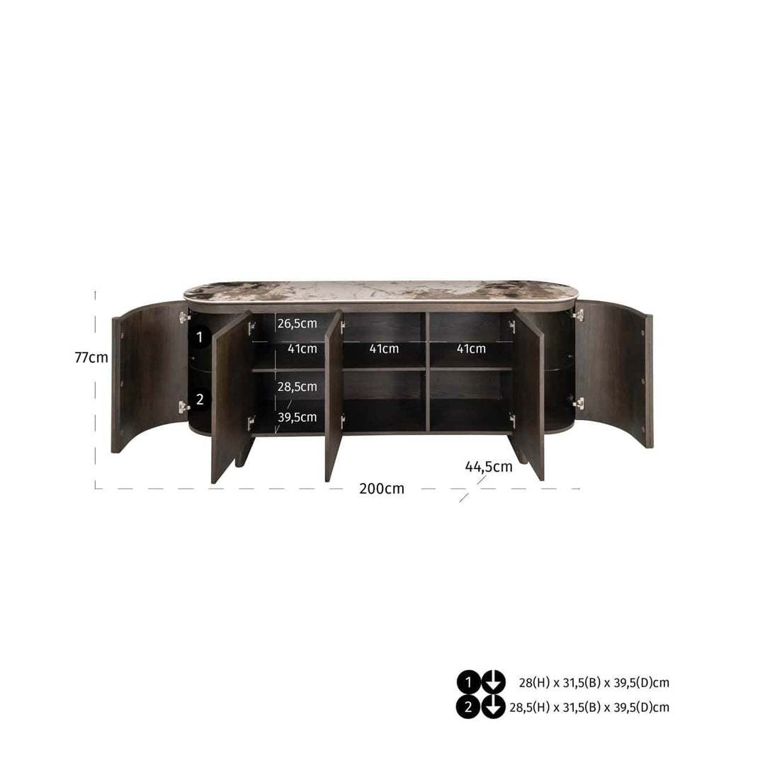 Richmond Interiors Langford Brown Sideboard