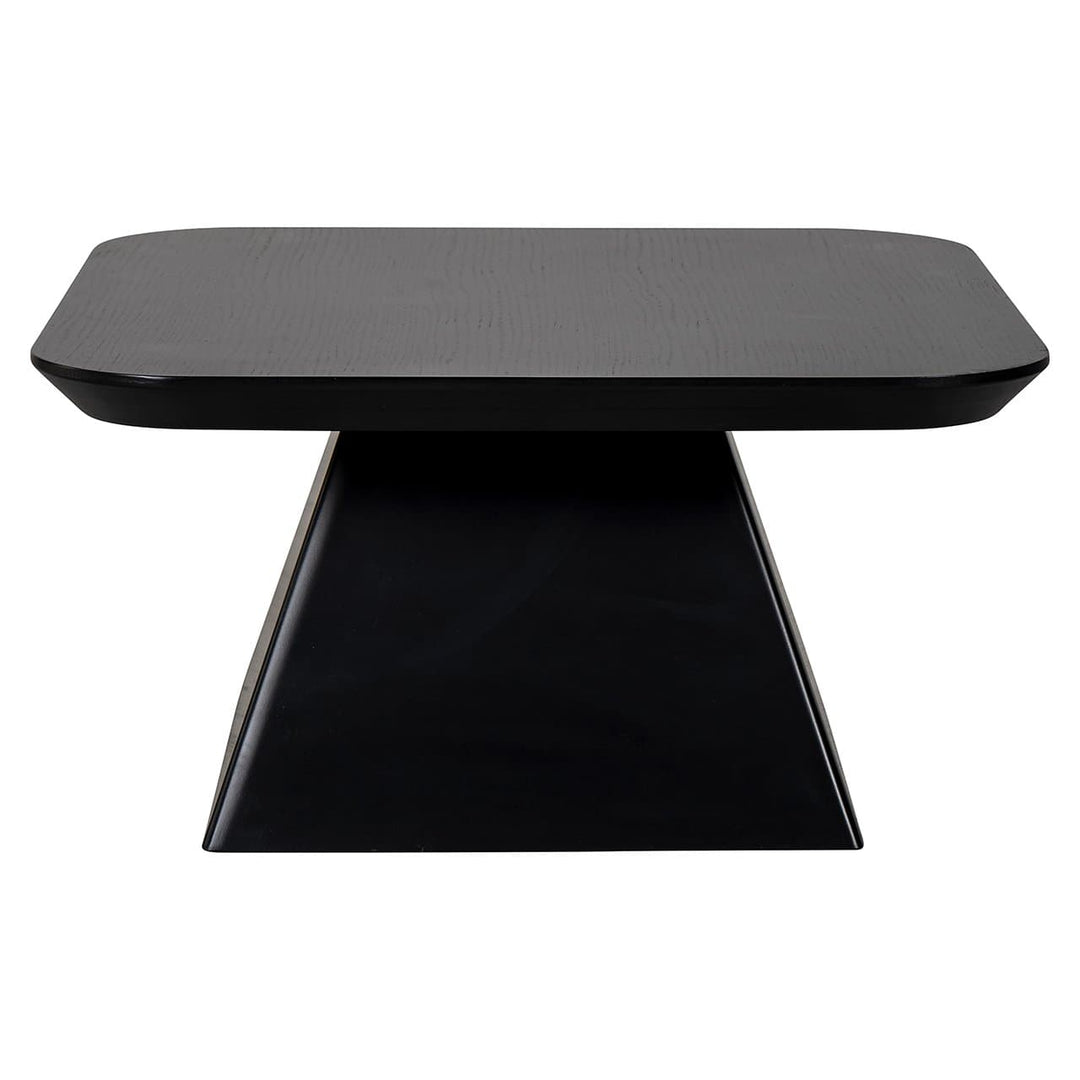 Richmond Interiors Bonvoy Black Oak Wood Square Coffee Table