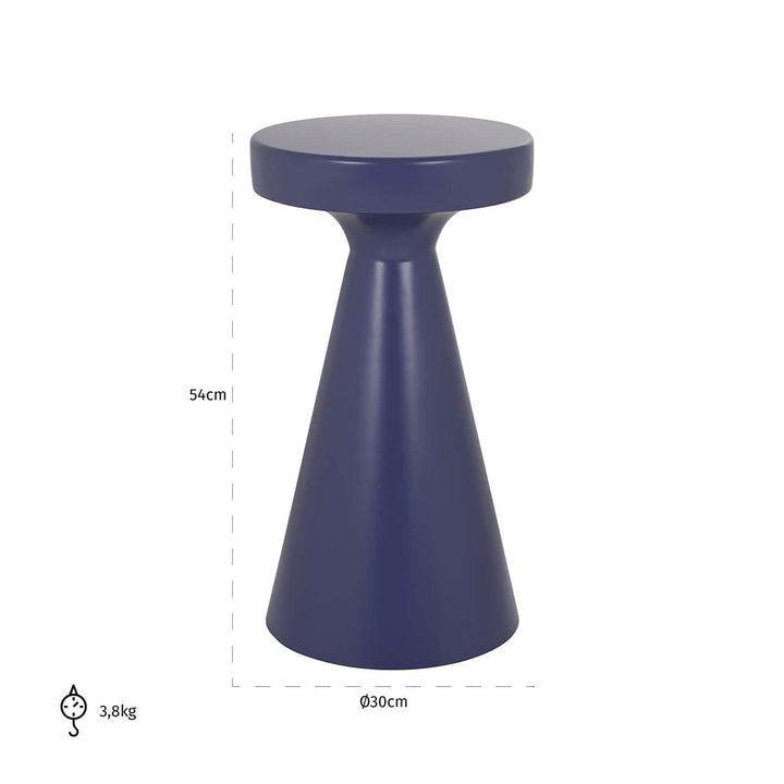 Richmond Interiors Kimble Purple Side Table Large