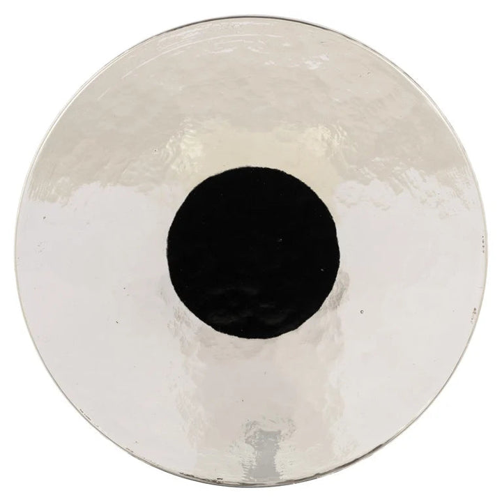 Richmond Interiors Aurora White Marble Side Table with Glass Top