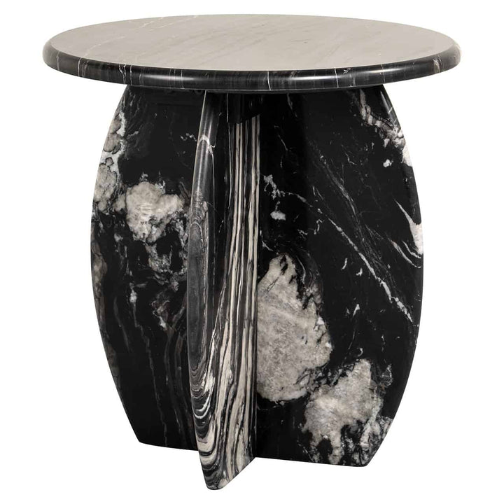 Richmond Interiors Bancroft Black Marble Side Table