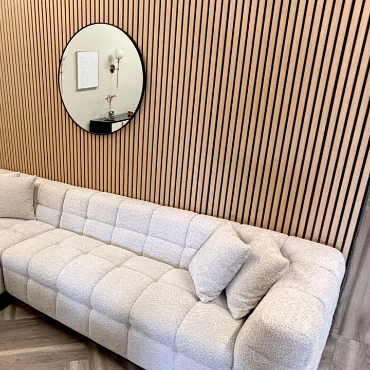 Acoustic Slatted Wall Panels Pack Of x4 240cm x 60cm - Range of Colours