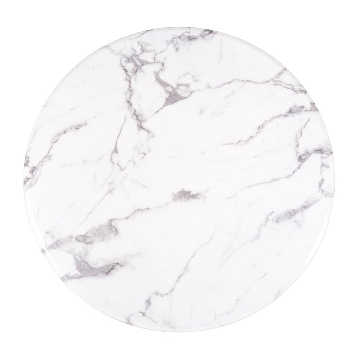 Richmond Interiors Degas White Marble Round Dining Table