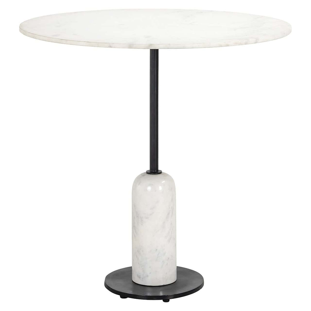 Richmond Interiors Jagger White Marble Round Dining Table