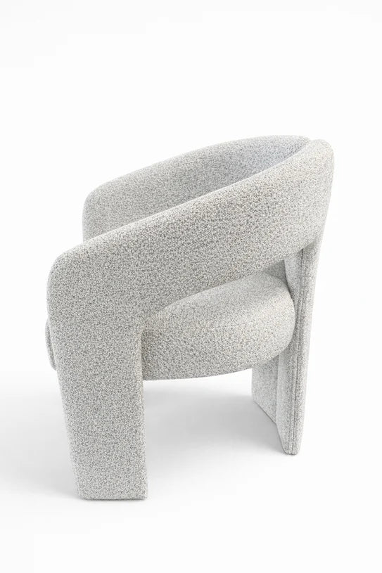 Oscar Light Grey Fabric Boucle Dining Chair