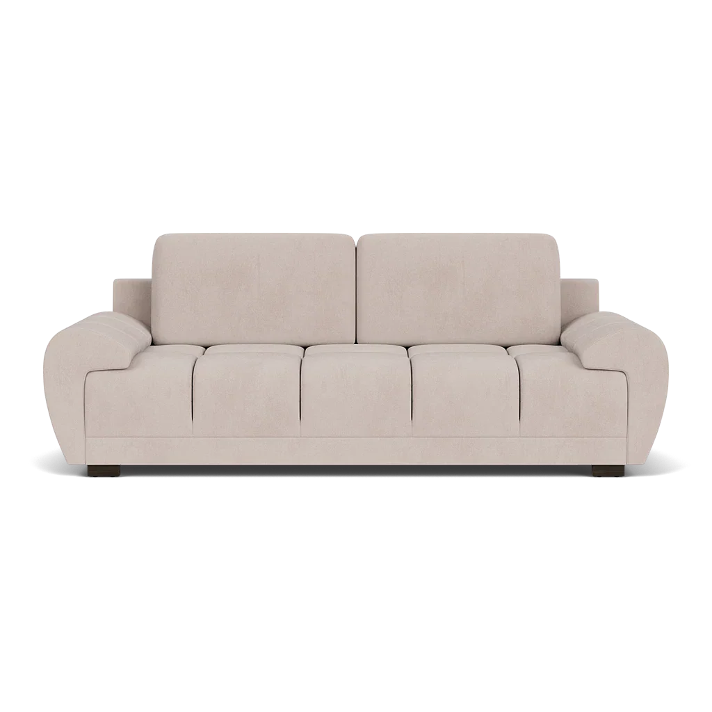 Zara Bubble Mocha Plush Velvet 3 Seater Sofa