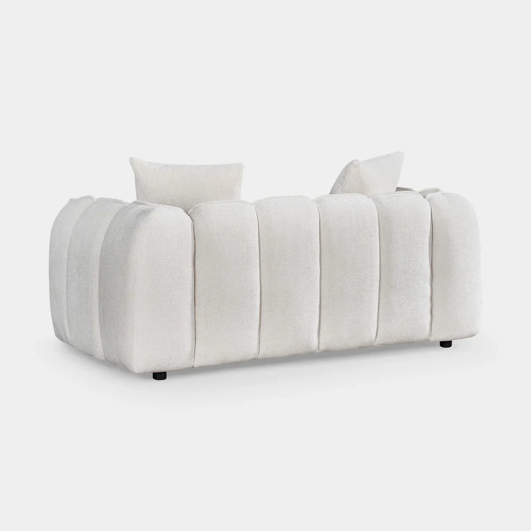 Venice Bubble Beige Boucle Fabric 2 Seater Sofa