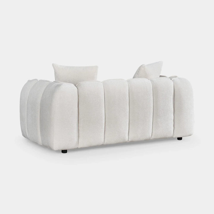 Venice Bubble Beige Boucle Fabric 2 Seater Sofa