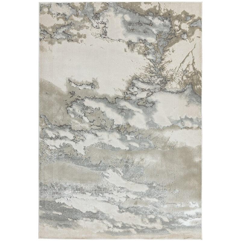 Aurora Cloud AU02 Marble Rugs in Grey Beige-Esme Furnishings