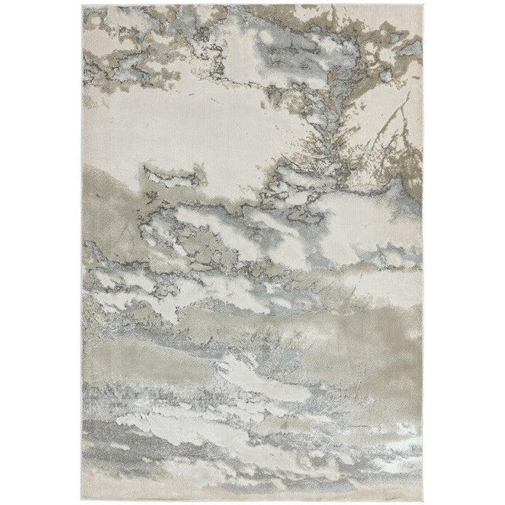Aurora Cloud AU02 Marble Rugs in Grey Beige-Esme Furnishings