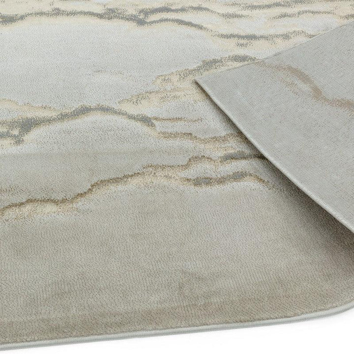 Aurora Linea AU17 Marble Rugs in Metallic Beige Bronze-Esme Furnishings