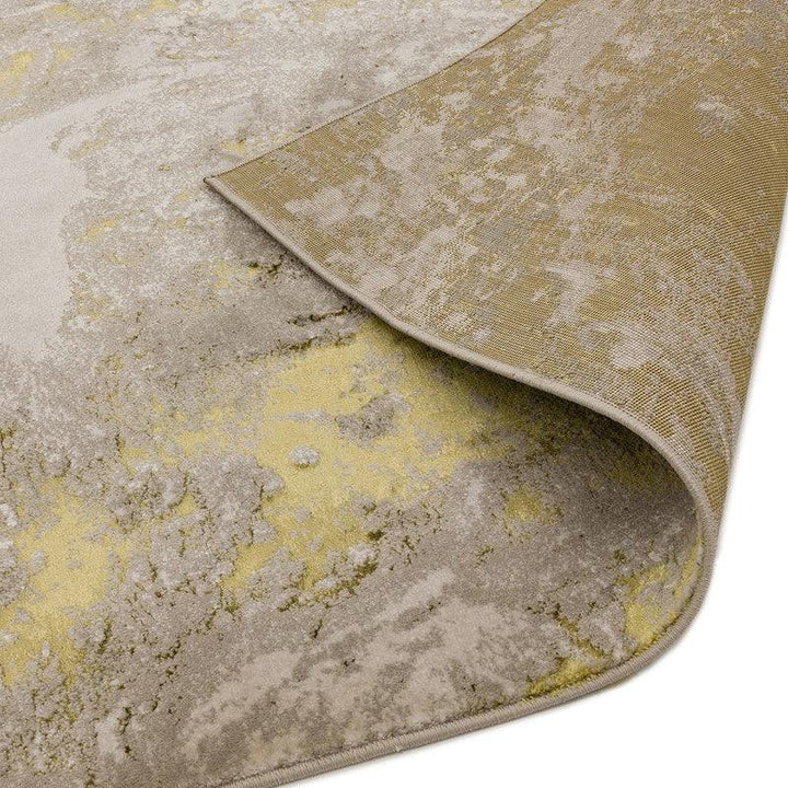 Aurora Lustre AU06 Marble Rugs in Gold Yellow-Esme Furnishings