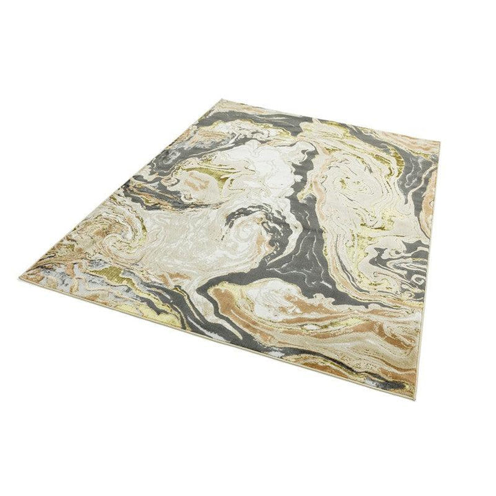 Aurora Marble AU08 Rugs in Gold Grey-Esme Furnishings