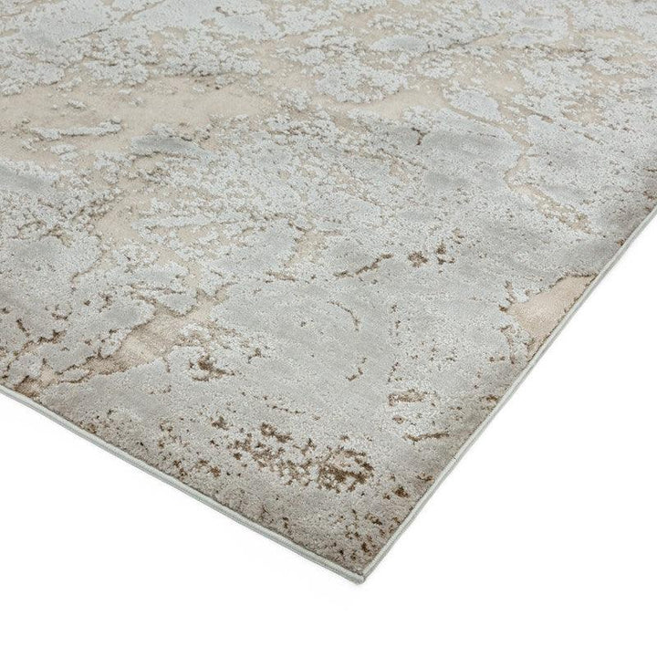 Aurora Strata AU16 Marble Rugs in Metallic Beige Bronze and Grey-Esme Furnishings