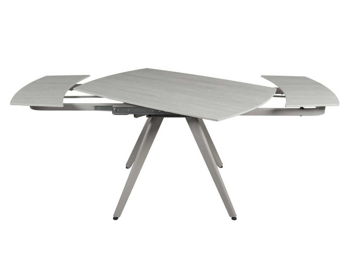 Cambridge 120-180cm Grey Ceramic Stone Swivel Extending Marble Dining Table