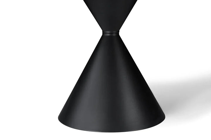 Casa Round 120cm Black & White Ceramic Marble Dining Table
