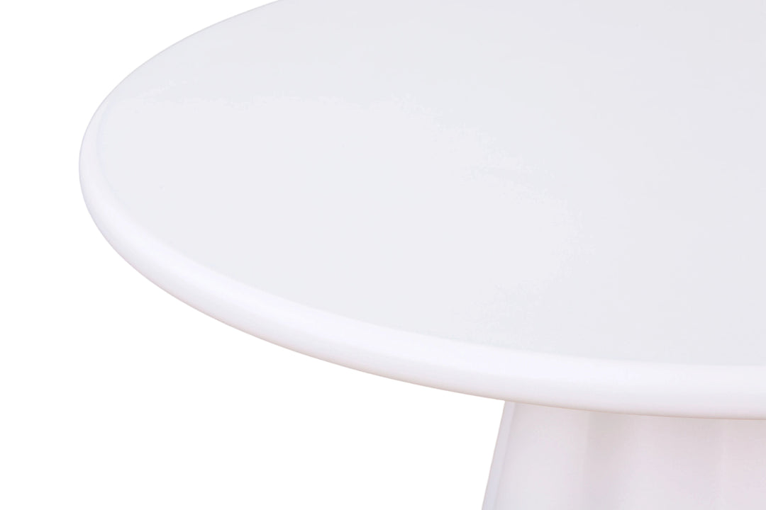 Casadira 120cm Round White Micro Cement Dining Table