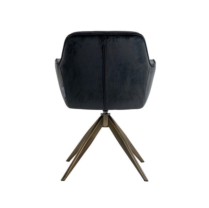 Richmond Interiors Aline Swivel Chair in Khaki Velvet