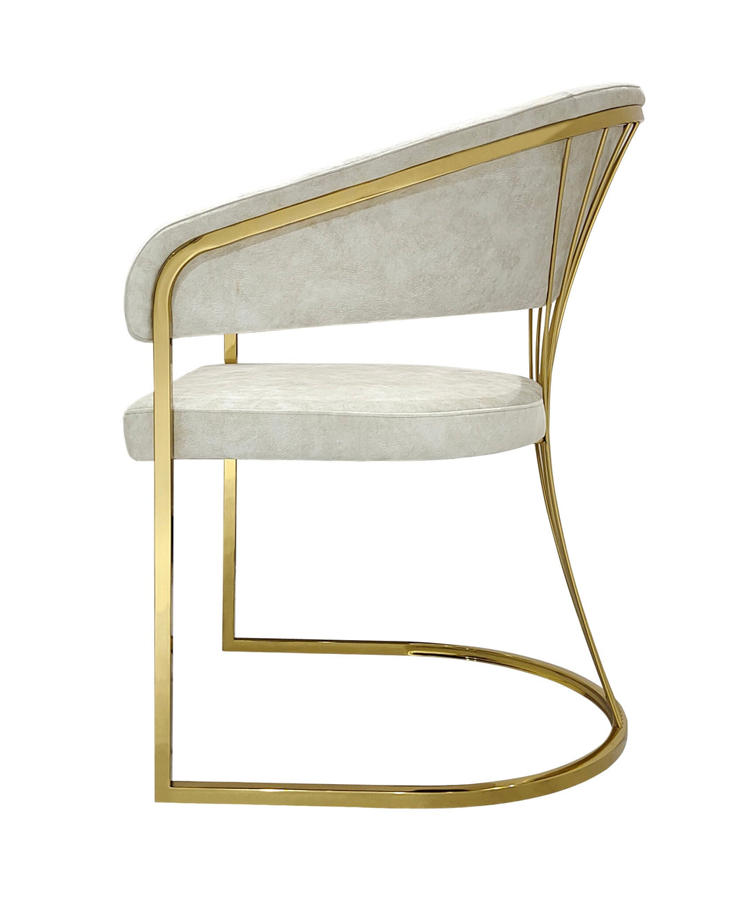 Arial Marble & Gold Dining Table With Porto Velvet Dining Chairs Gold Legs