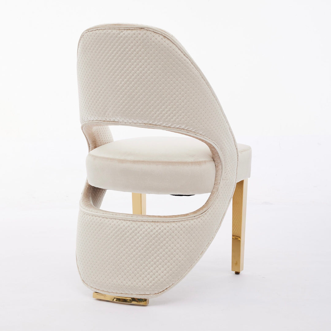 Arianna Marble & Gold Dining Table With Santos Curve Velvet Chairs Gold Legs