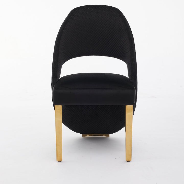 Arianna 160cm Marble & Gold Dining Table With Santos Curve Velvet Chairs Gold Legs