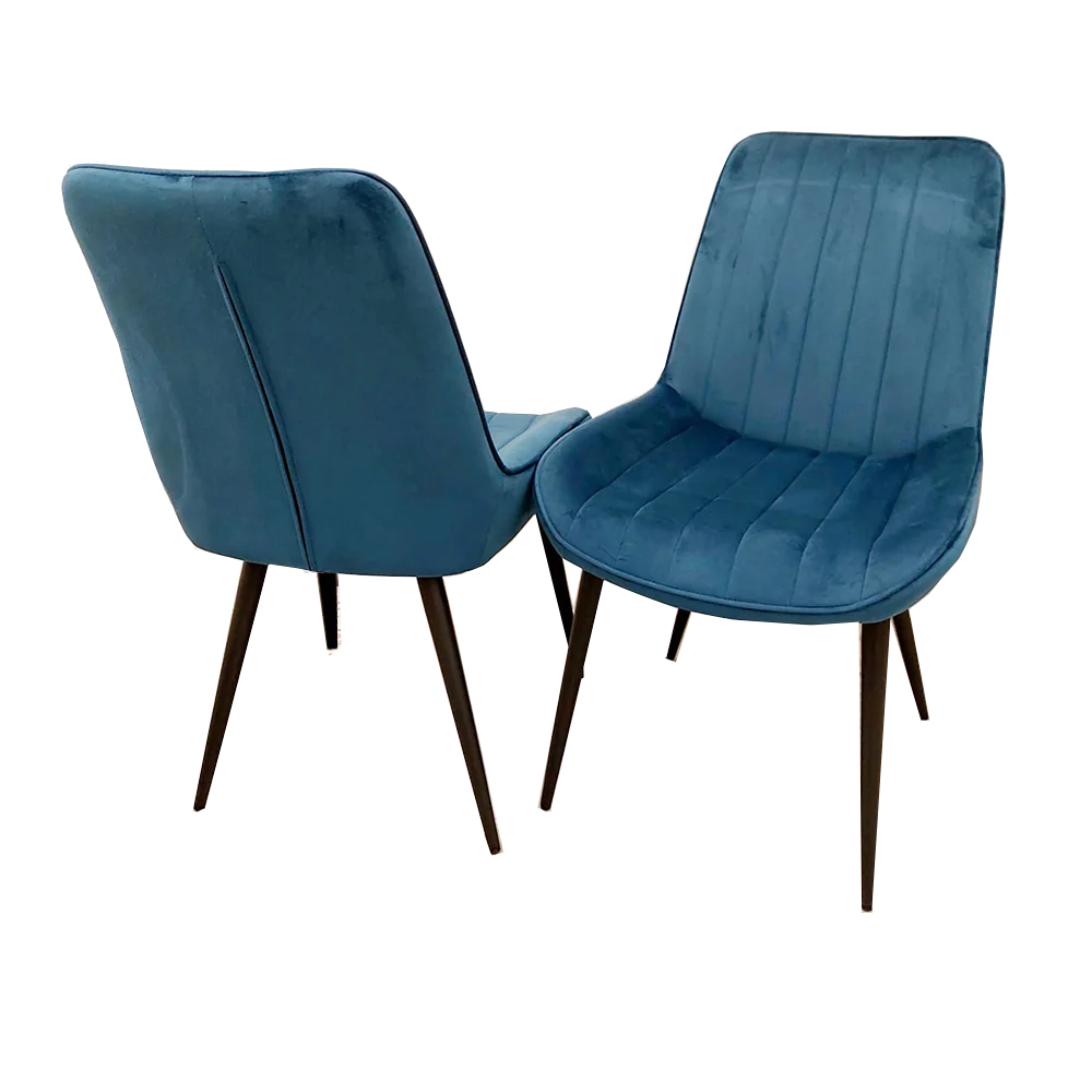 Dido Luxury Plush Velvet Dining Chair - 6 Colours-Esme Furnishings