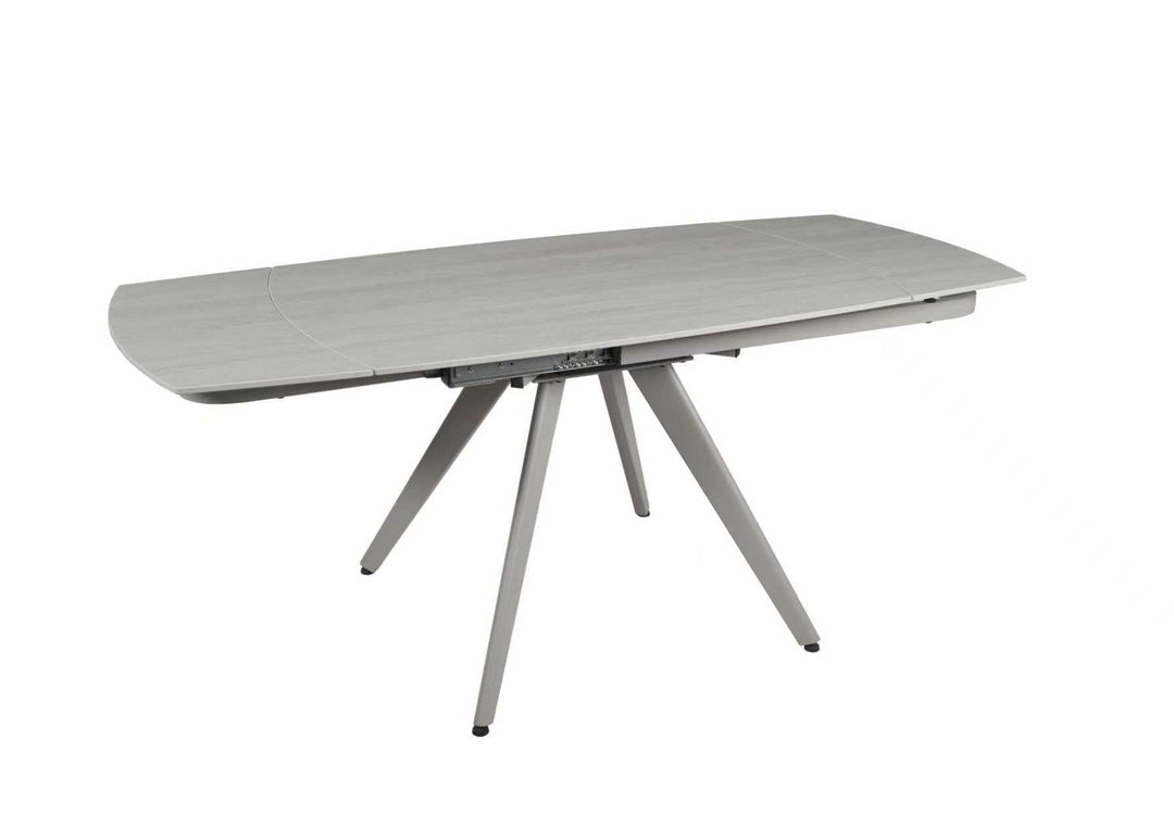 Cambridge 120-180cm Grey Ceramic Stone Swivel Extending Marble Dining Table