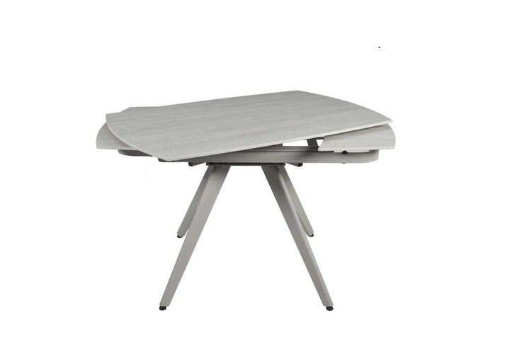 Cambridge 120-180cm Beige Ceramic Stone Swivel Extending Marble Dining Table