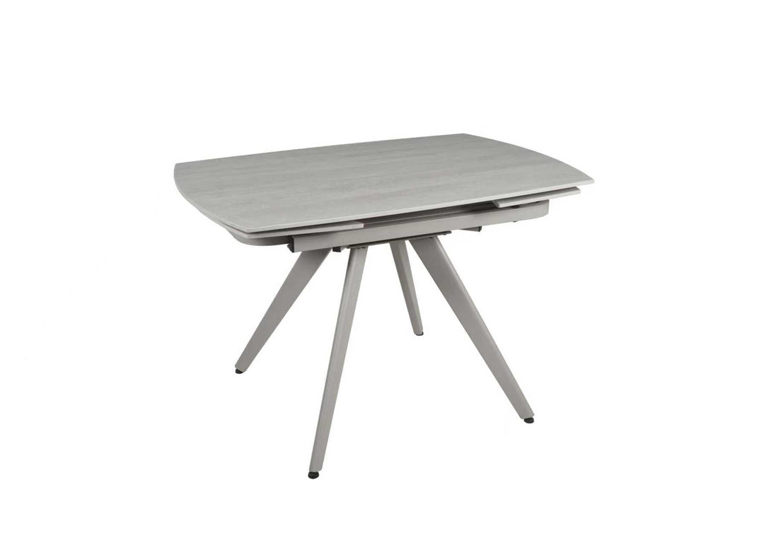 Cambridge 120-180cm Beige Ceramic Stone Swivel Extending Marble Dining Table