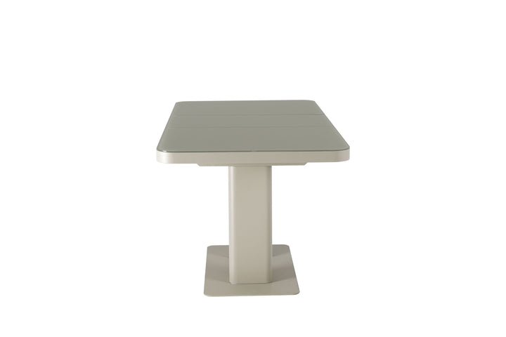 Freya 120-160cm Cashmere Ceramic Marble Extending Dining Table