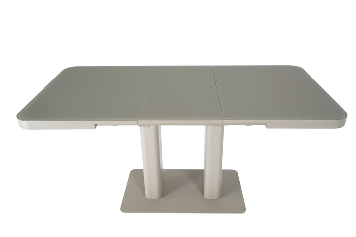 Freya 120-160cm Cashmere Ceramic Marble Extending Dining Table