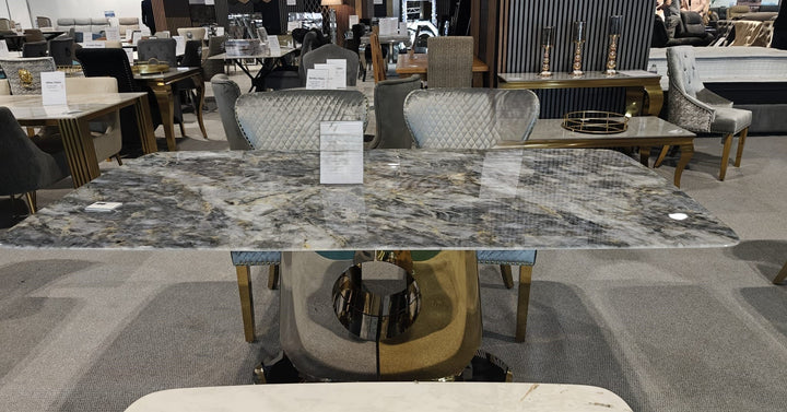 Madrid Gold 180cm Dining Table In 2 Colours