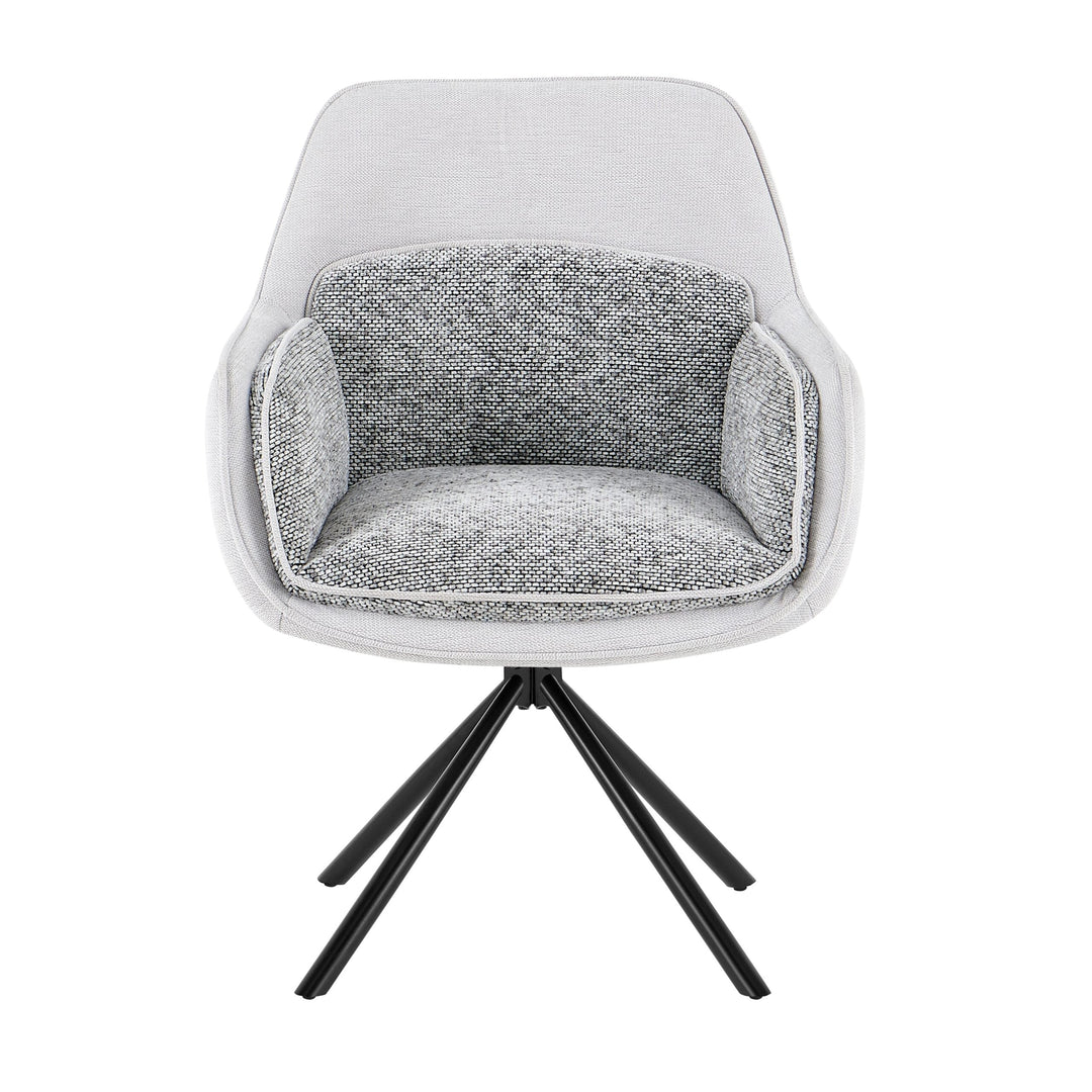 Florence 360 Swivel Fabric Dining Chairs - Pairs - 2 Colours