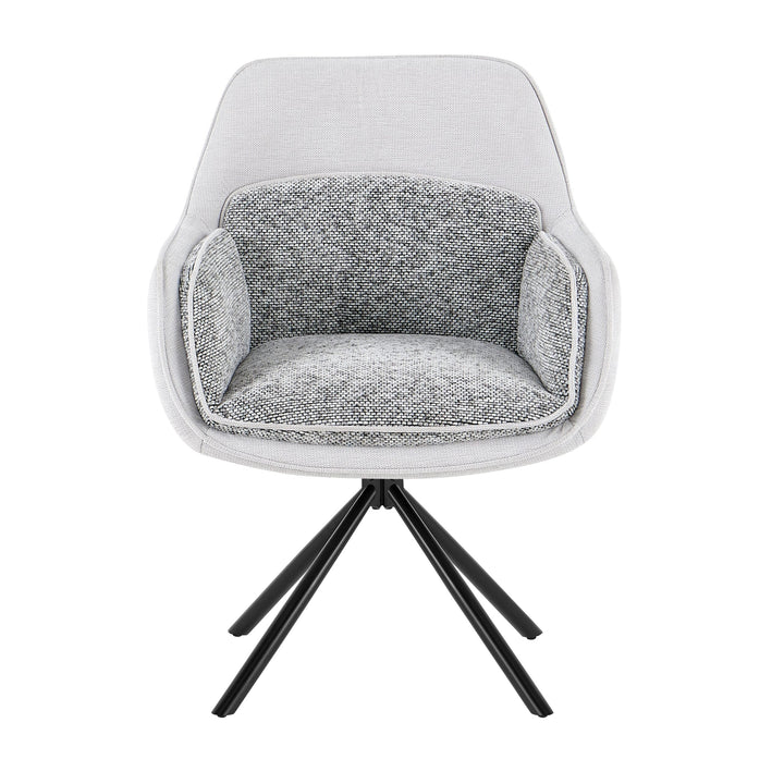 Florence 360 Swivel Fabric Dining Chairs - Pairs - 2 Colours