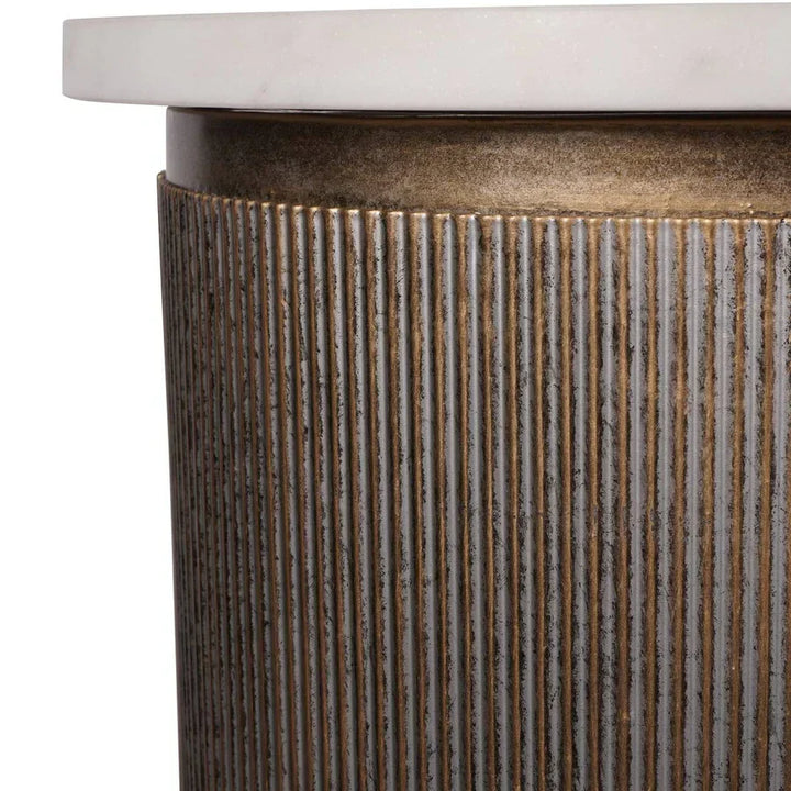 Libra Interiors Belvedere Aged Gold Console Table