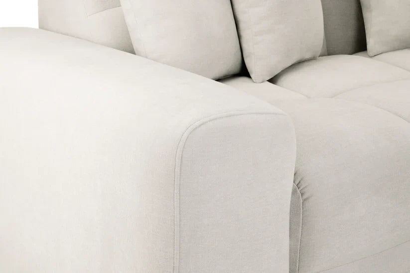 The Bubble Beige Boucle Fabric Left Hand Corner Cloud Sofa