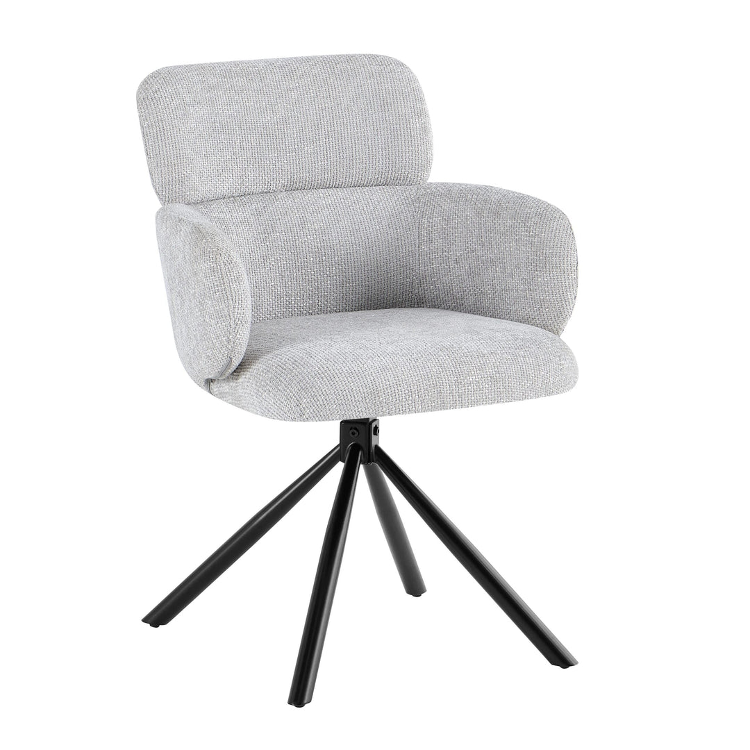Tuscany 360 Swivel Fabric Dining Chairs - Pairs - 2 Colours