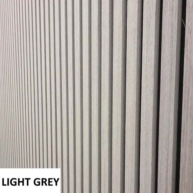 Acoustic Slatted Wall Panels Pack Of x4 240cm x 60cm - Range of Colours