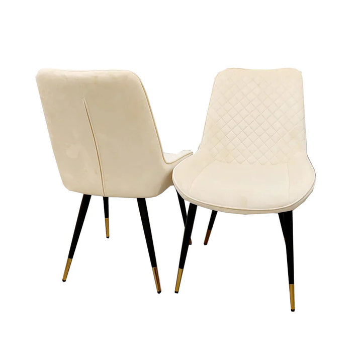 Luna Luxury Plush Velvet Dining Chair - 6 Colours-Esme Furnishings