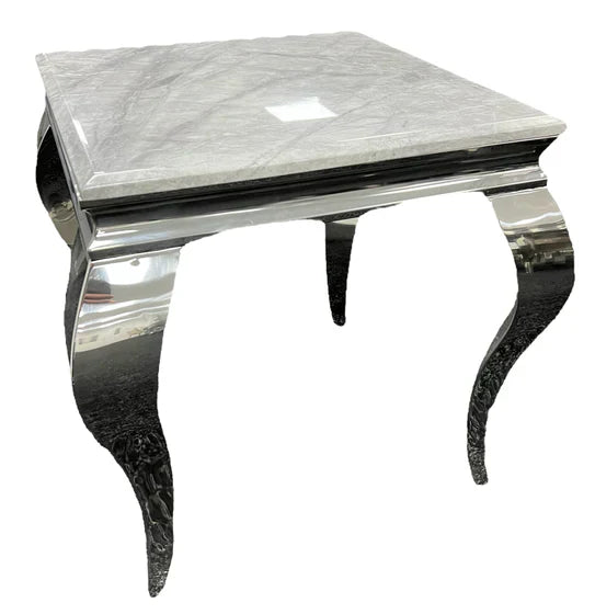 Louis Chrome Marble Lamp End Table In 5 Colours