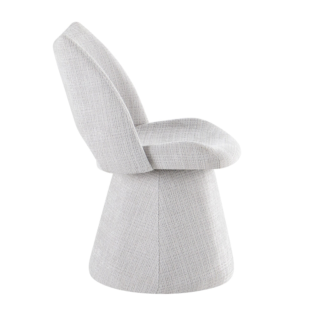 Monaco Grey 160-240cm Extending Ceramic Marble Dining Table With Grey Velvet 360 Swivel Chairs
