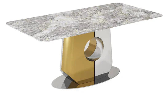 Madrid Gold 180cm Dining Table In 2 Colours