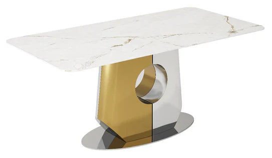 Madrid Gold 180cm Dining Table In 2 Colours