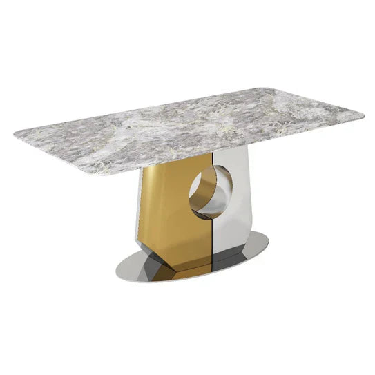 Madrid Gold 200cm Dining Table In 2 Colours