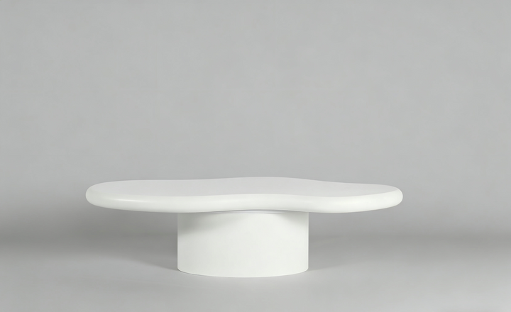 Marcello White Micro Cement Set of 2 Nest Of Tables