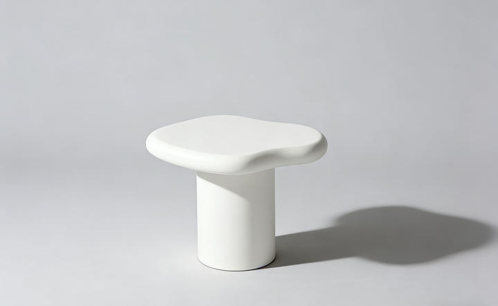 Marcello White Micro Cement Set of 2 Nest Of Tables