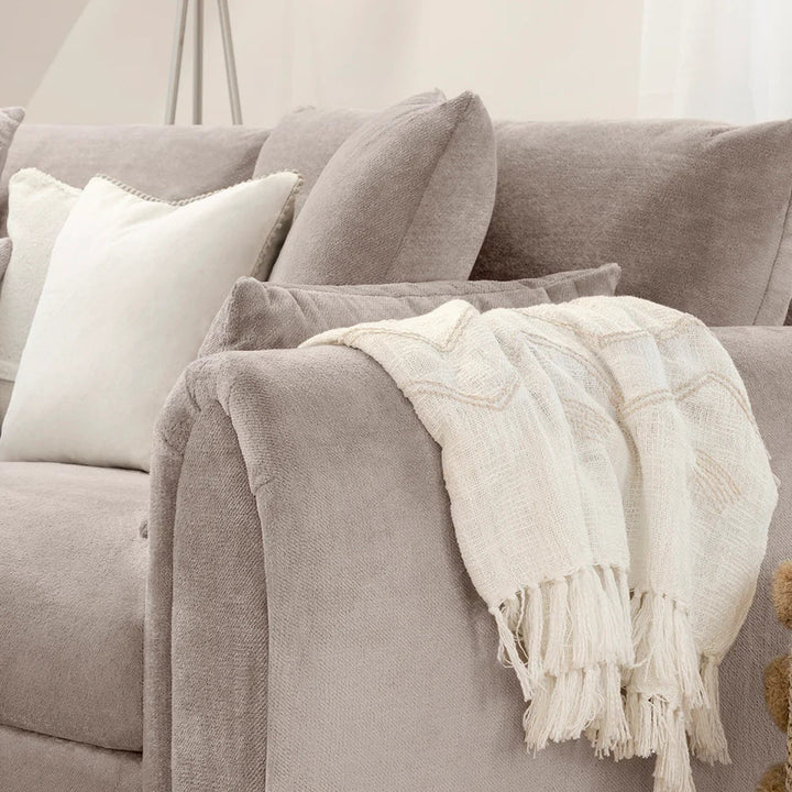 Mirabel Mocha Velvet Right Hand Facing Corner Sofa